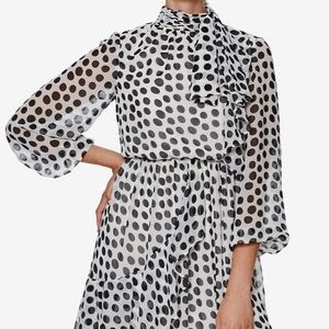 INSRD by Natalie Off Duty Polka Dot Maxi Dress